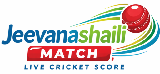 Live cricket score IPL 2026 Jeevanashaili Match logo with red cricket ball